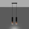 Lampa wisząca LOOPEZ 2 czarny/miedź